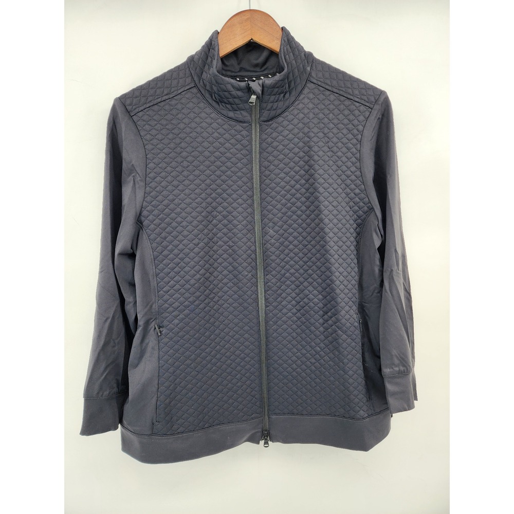 Tommy Bahama IslandZone Quilted Full Zip Jacket Grey Medium
